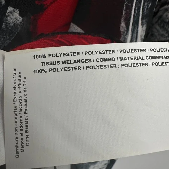 Joseph Ribkoff Top Shirt Size 10 Chiffon Overlay 3/4 Kimono Sleeve Romantic Boho - Picture 11 of 12